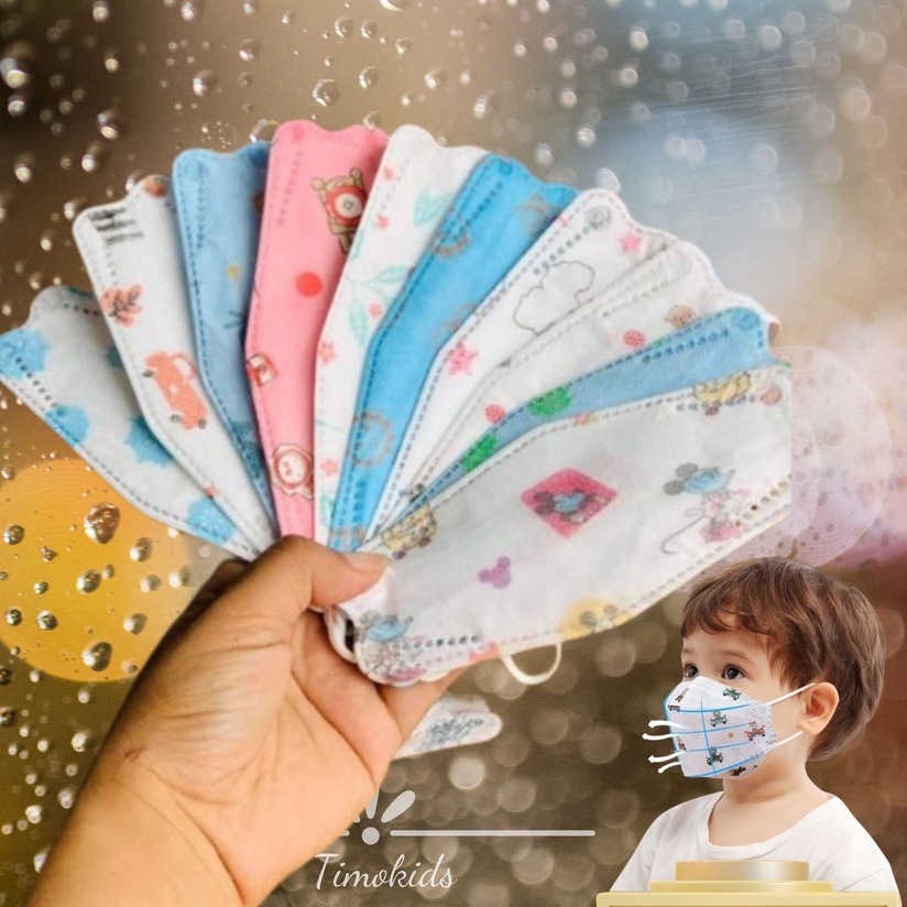 Khẩu Trang 4D dành cho bé trai bé gái - 1 chiếc (từ 6-10 tuổi) T.PK-K06