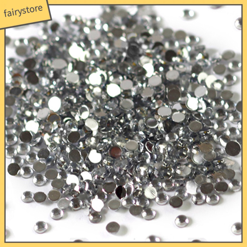 Hộp 2400 phụ kiện đá đẹp mắt thời trang kích thước 1.5mm dùng đính trang trí móng tay