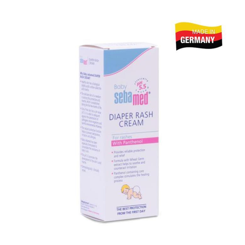 (Ib nhận mã) Kem Chống Hăm Cho Bé Sebamed Baby Diaper Rash Cream pH5.5 (50ml)