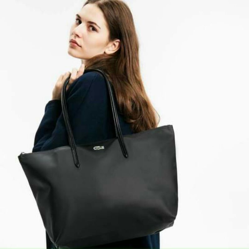 💥 [HÀNG CHUẨN] Túi Lacoste tote đựng vừa a4 cao cấp/ Túi xách nữ kẹp nách công sở / Túi cá sấu