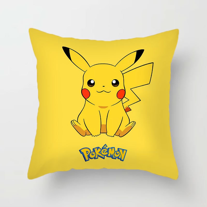 Vỏ Gối Nhồi Bông Đồ Chơi Hình Pikachu Đáng Yêu 45x45cm