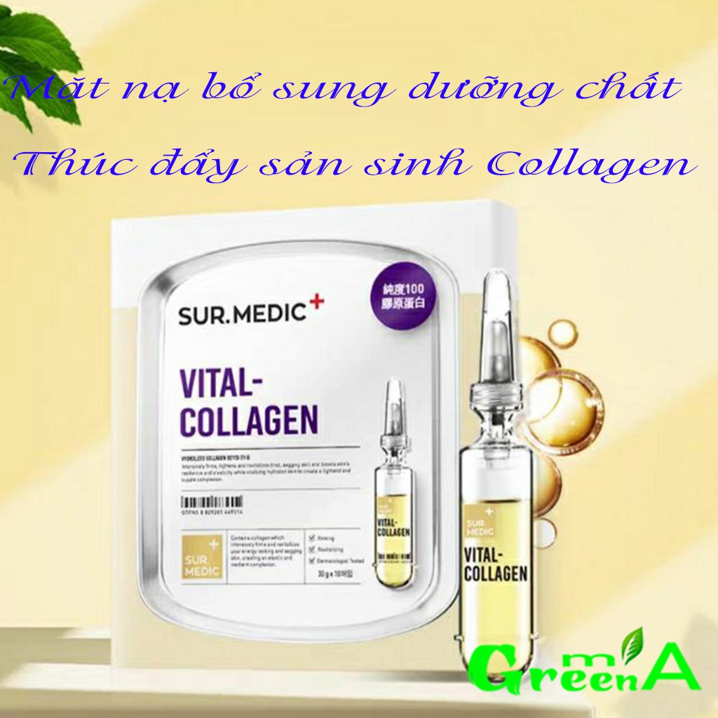 SUR MEDIC Mặt Nạ Bổ Sung Collagen Sur.Medic Vital-Collagen Mask 30g [NHẬP KHẨU CHÍNH HÃNG]