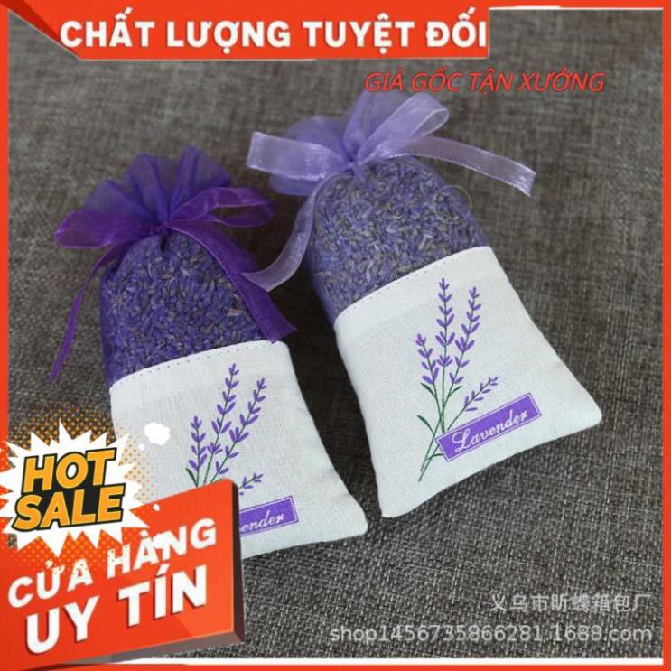 [FREESHIP-HÀNG TỐT] Túi thơm nụ hoa khô Lavender dùng treo xe ô tô, tủ quần áo, góc làm việc, hương thơm dịu nhẹ