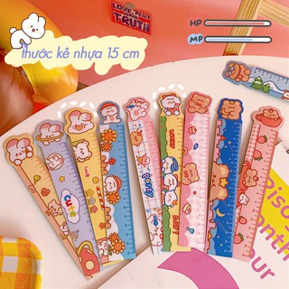 Thước Kẻ Nhựa Dẻo 15cm Hình Cute (ngẫu nhiên mẫu)