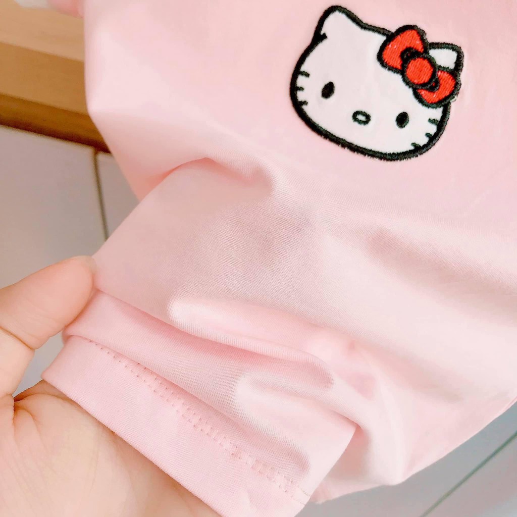 Áo phông hình mèo Kitty Ku Myn 21817 cho bé gái