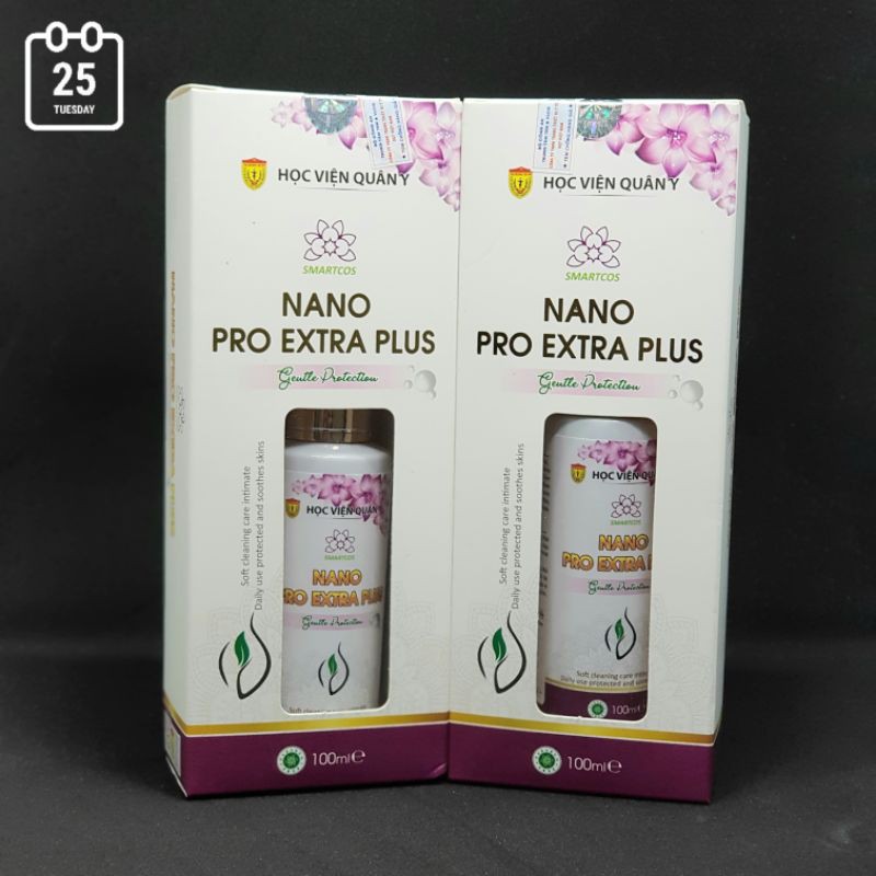 Dung dịch xịt phụ khoa Nano pro extra Plus học viện quân y