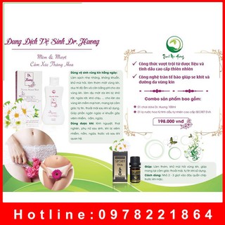 Dung dịch vệ sinh phụ nữ dr Hương [Se khít, mờ thâm, khô thoáng, giảm ngứa, thơm mịn]