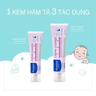 Kem hăm tã 100ml - Vitamin Barrier - Mustela - Pháp