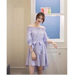 Đầm đuôi cá sơmi bẹt vai