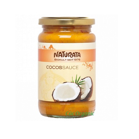 Nước sốt cốt  dừa nấu cari Thái hữu cơ Naturata Cocos Sauce bio 350ml (HSD: tháng 8/2018)