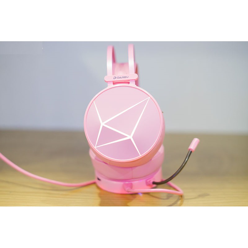 Tai Nghe Gaming DAREU EH722s MAGIC QUEEN Màu Hồng - ÂM THANH GIẢ LẬP 7.1 - BH 12 Tháng