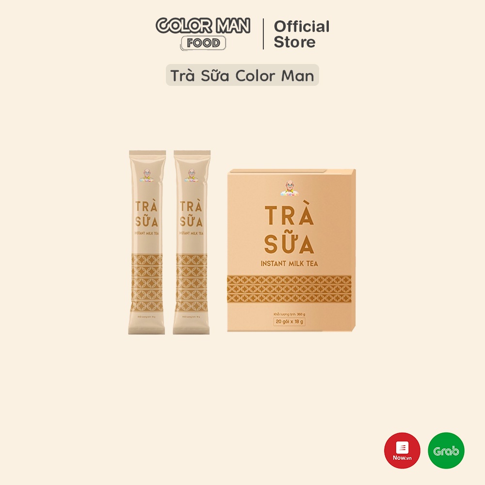 [DATE 02/2024]Trà Sữa Hòa Tan COLOR MAN 360G (18g x 20 gói)