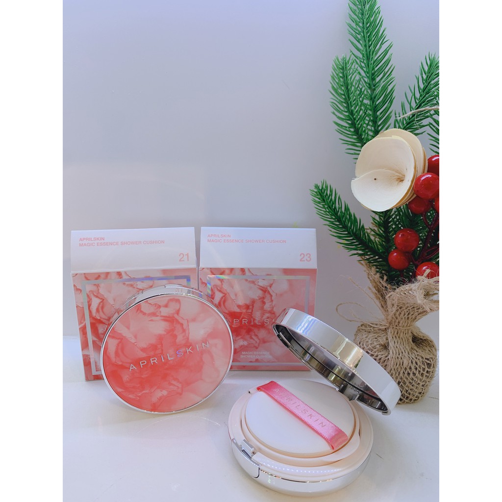 Phấn Nước Siêu Mỏng Nhẹ Cho Lớp Nền Tự Nhiên Aprilskin Magic Essence Shower Cushion SPF 50+/PA++++ | BigBuy360 - bigbuy360.vn