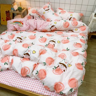 Bộ Chăn Ga Gối Cotton Poly Đào Hồng Trơn Nhập Khẩu