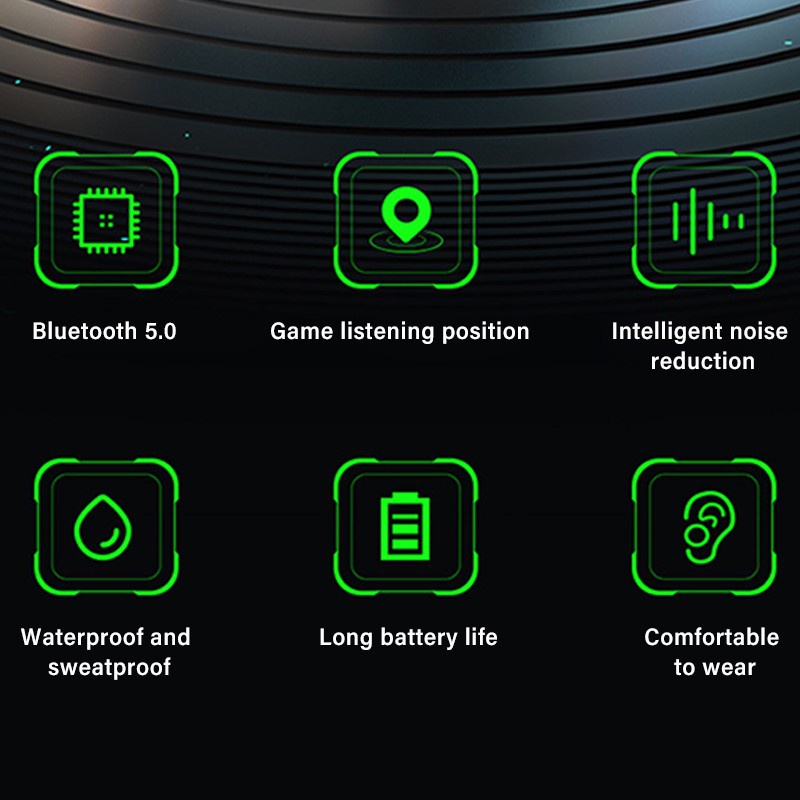 Tai nghe Bluetooth WIRELESS Gaming - Bộ chip PAU có độ trễ thấp Âm trầm tuyệt vời-A366