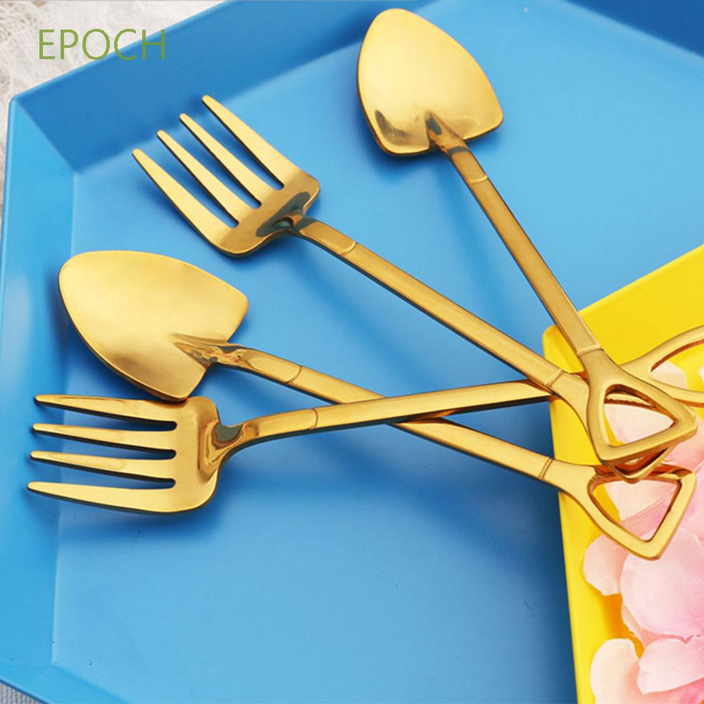 EPOCH Muỗng / Nĩa Bằng Thép Không Gỉ Hình Xẻng Độc Đáo