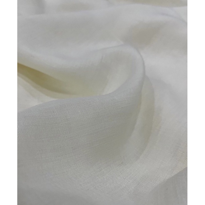 Vải linen tưng trắng.Chất vải chuẩn đẹp như hình. Nhập khẩu từ Hàn. Lên set đẹp miễn bàn .Khổ 1m45