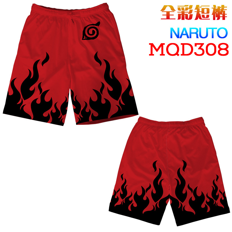 Quần Short In Họa Tiết Naruto Akatsuki 3d Thời Trang