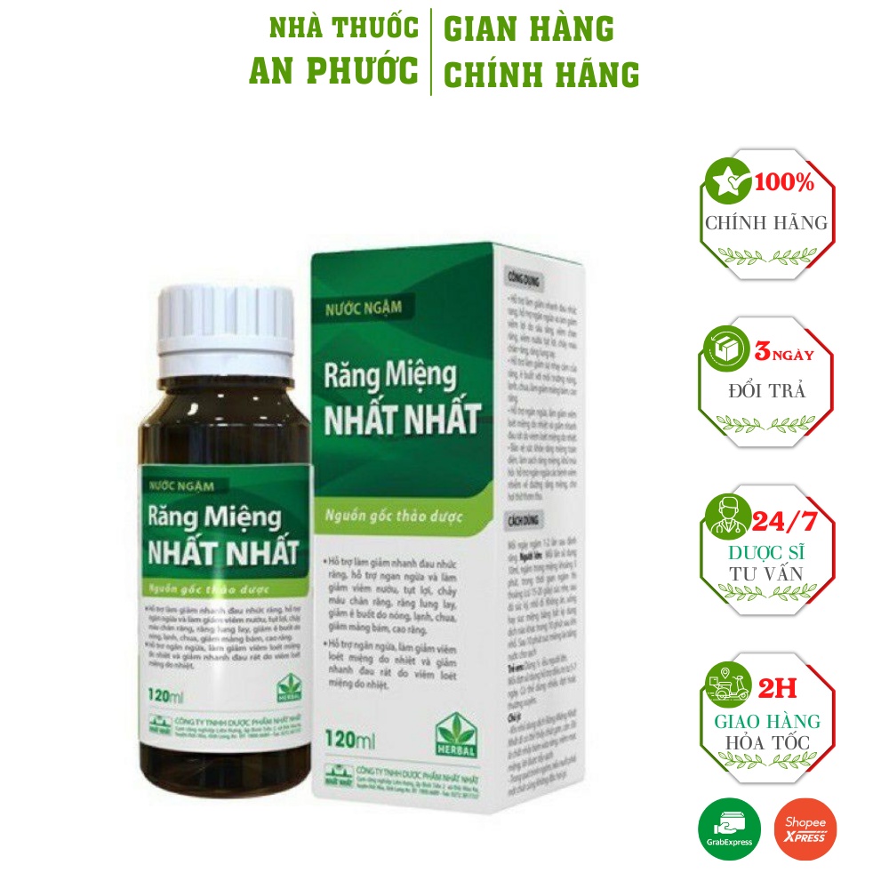 Nước ngậm răng miệng Nhất Nhất ⚡ CAM KẾT CHẤT LƯỢNG ⚡ Bảo vệ sức khỏe răng miệng toàn diện, làm sạch , khử mùi hôi