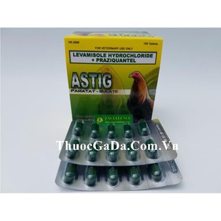 Thuốc Sổ Lãi Cho Gà Astig Cao Cấp LẼ 1 Vĩ 10 viên