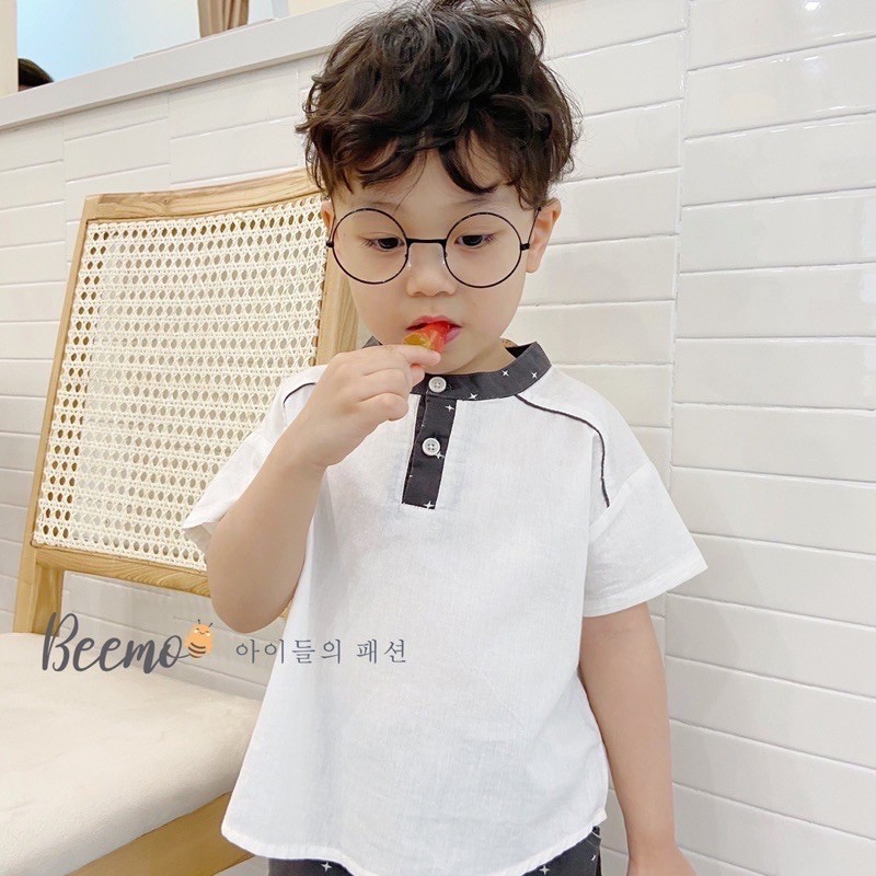 Set sơ mi côn tử bé trai