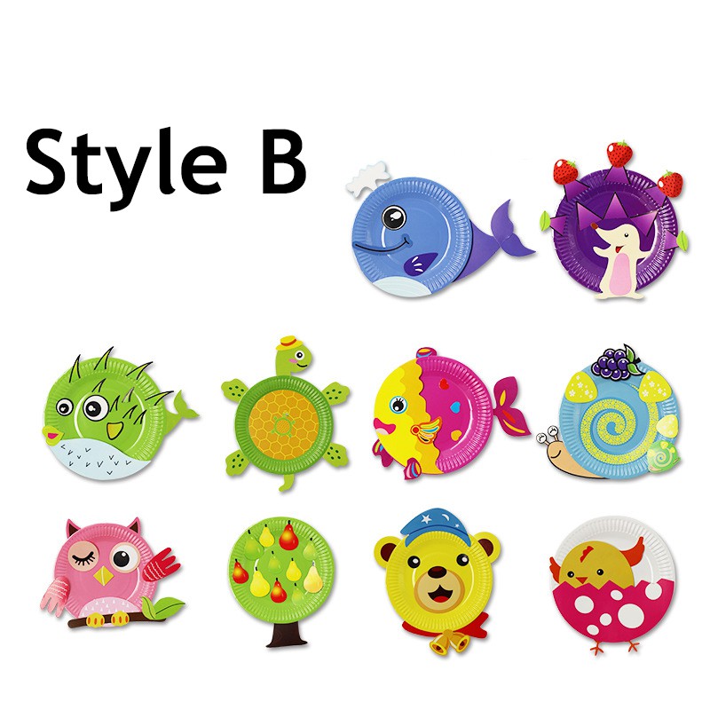 Bộ Dụng Cụ Tự Làm Tranh Dán Giấy Nhiều Màu Sắc Giáo Dục Sớm Cho Bé