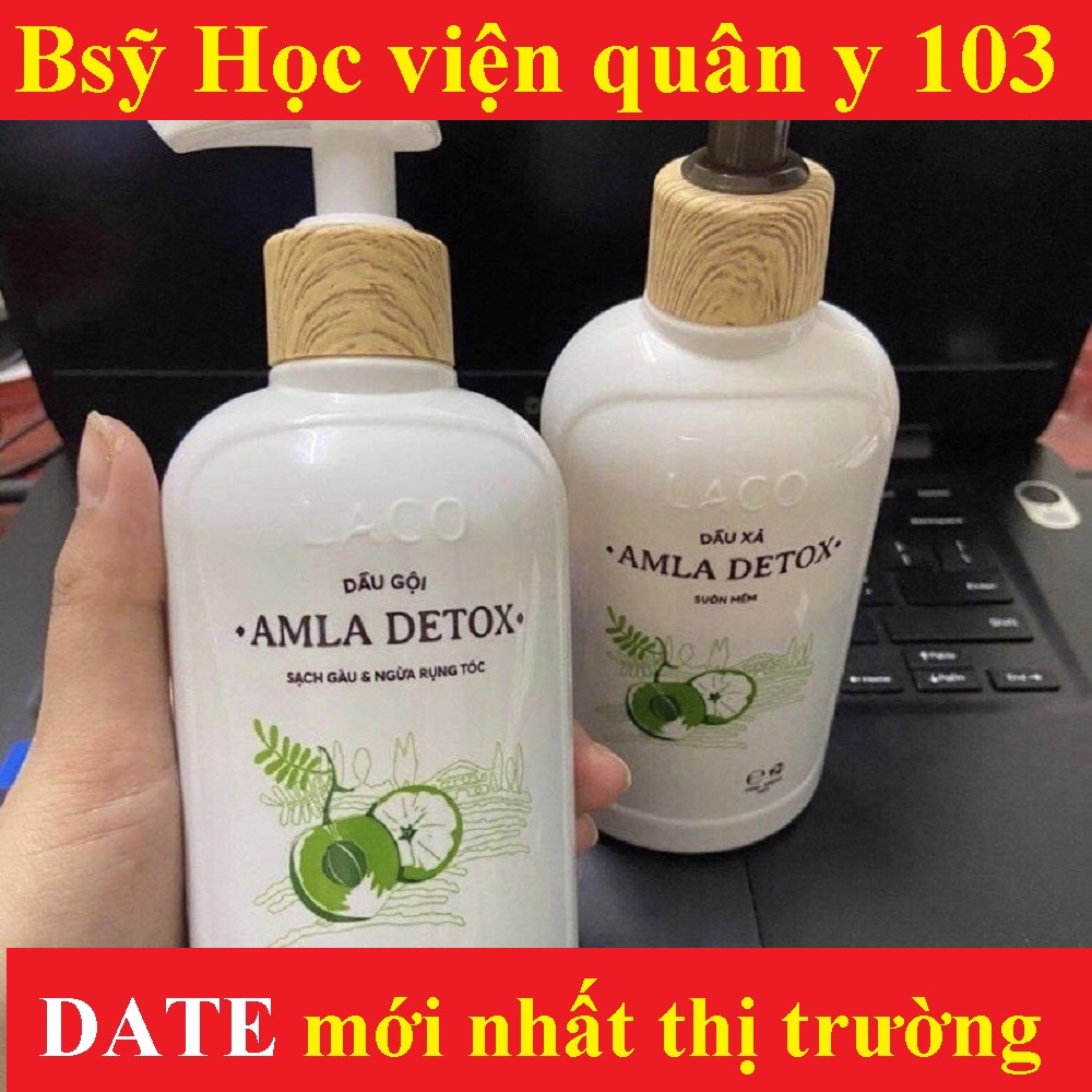 Dầu xả Amla Detox LACO 300ml chính hãng