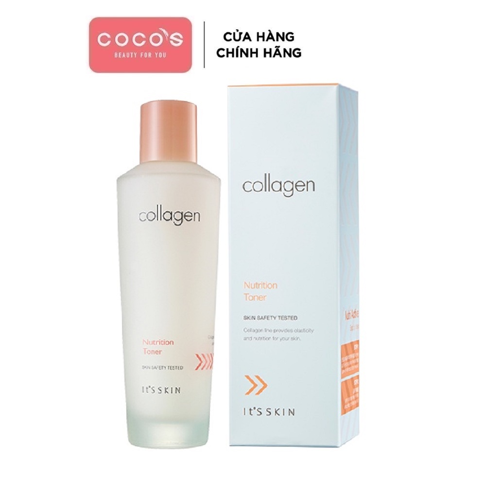 [Mã COSCOCOT3 -8% đơn 250K] Nước hoa hồng ngăn ngừa lão hóa da It's Skin Collagen Nutrition Toner 150ml