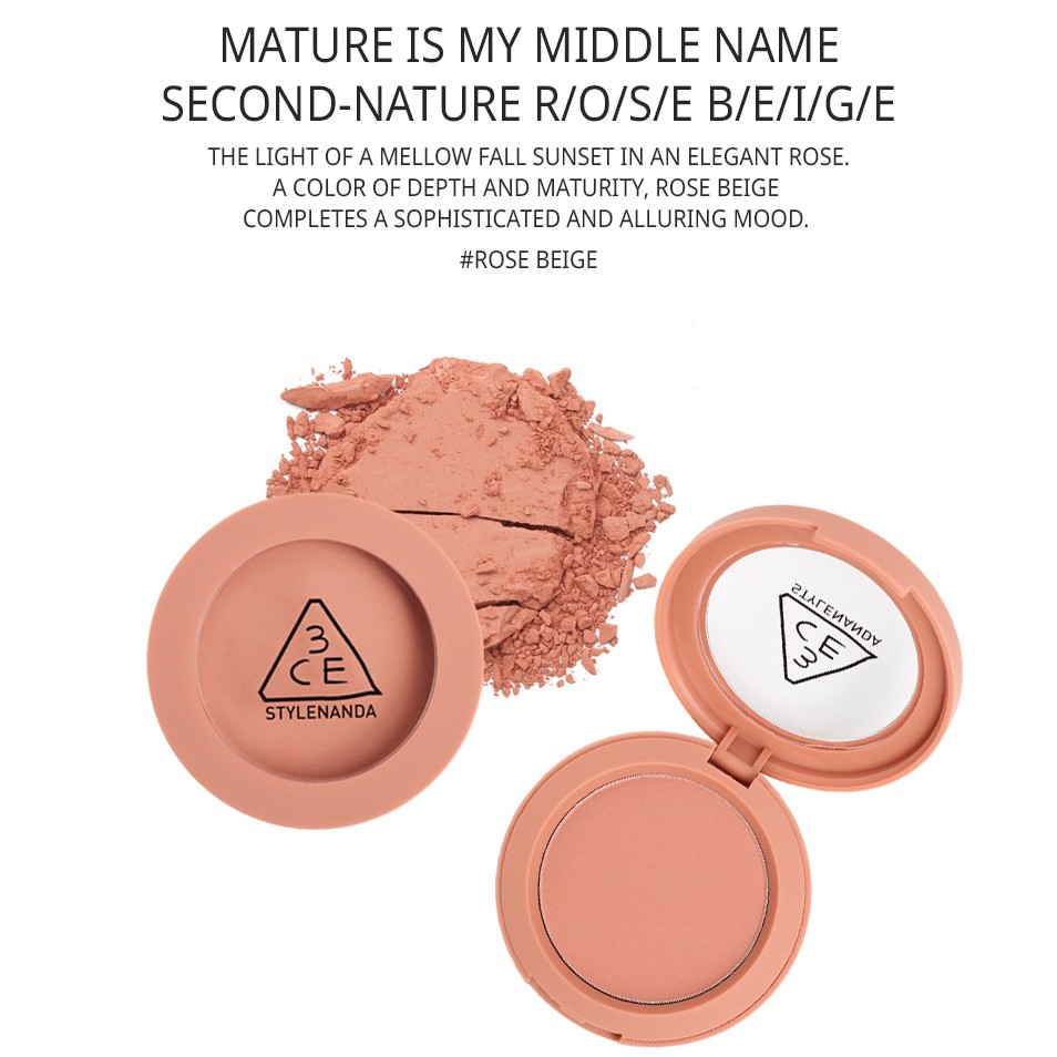 PHẤN MÁ [3CE] MOOD RECIPE FACE BLUSH #ROSE BEIGE