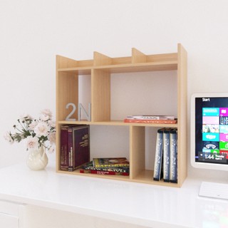 Kệ sách để bàn LUNA vân gỗ side L