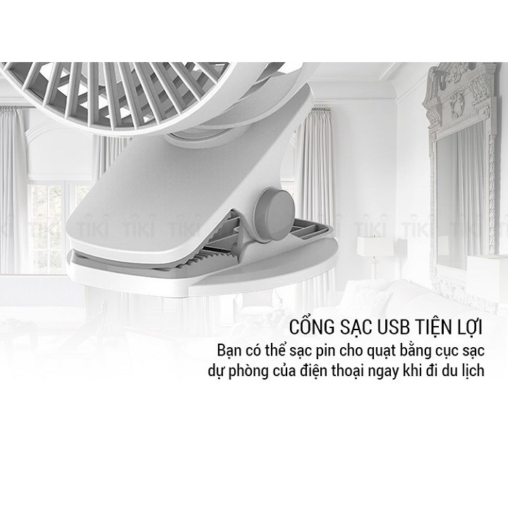 Quạt sạc COMET CFR0705 chính hãng bảo hành 1 năm