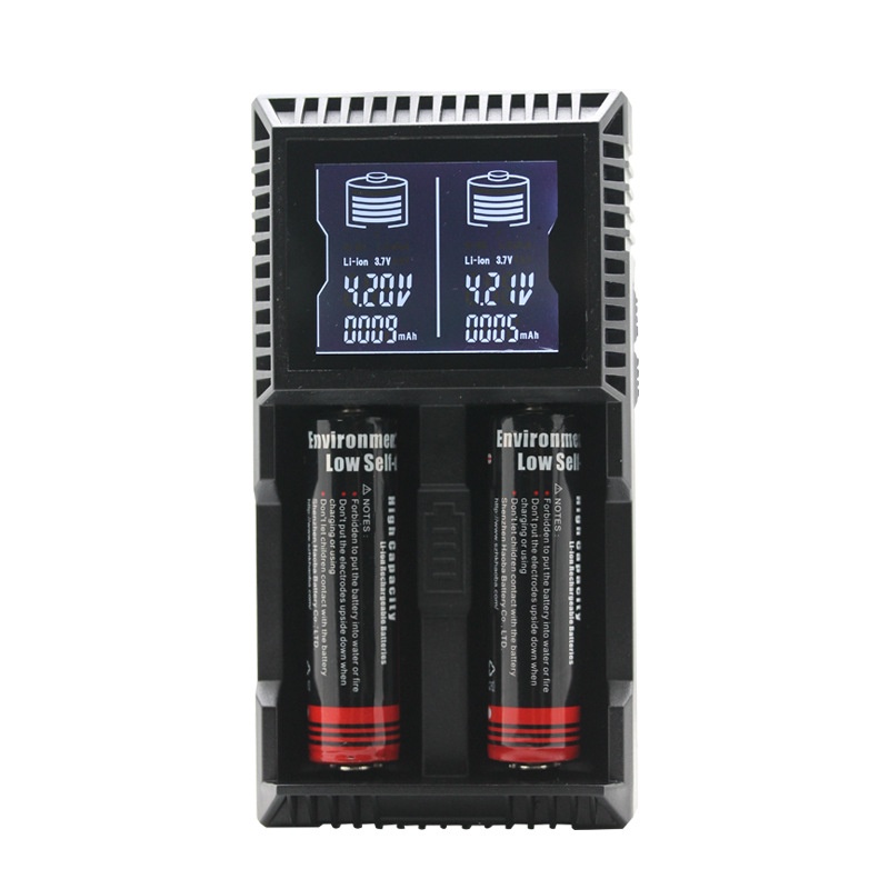 Sạc Pin Đa Năng Thông Minh 1.2V 3.7V NOKOSER D2U Cho Pin Sạc 26650, 22650, 18650, 18490, 18350, 17670, 17500, 14500