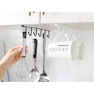Giá treo 6 móc treo ly chén, chìa khoá, phụ kiện