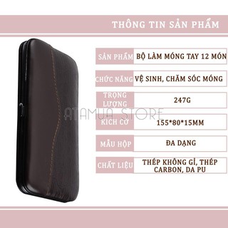 Bộ 12  Dụng Cụ Chăm Sóc Móng Tay đa năng