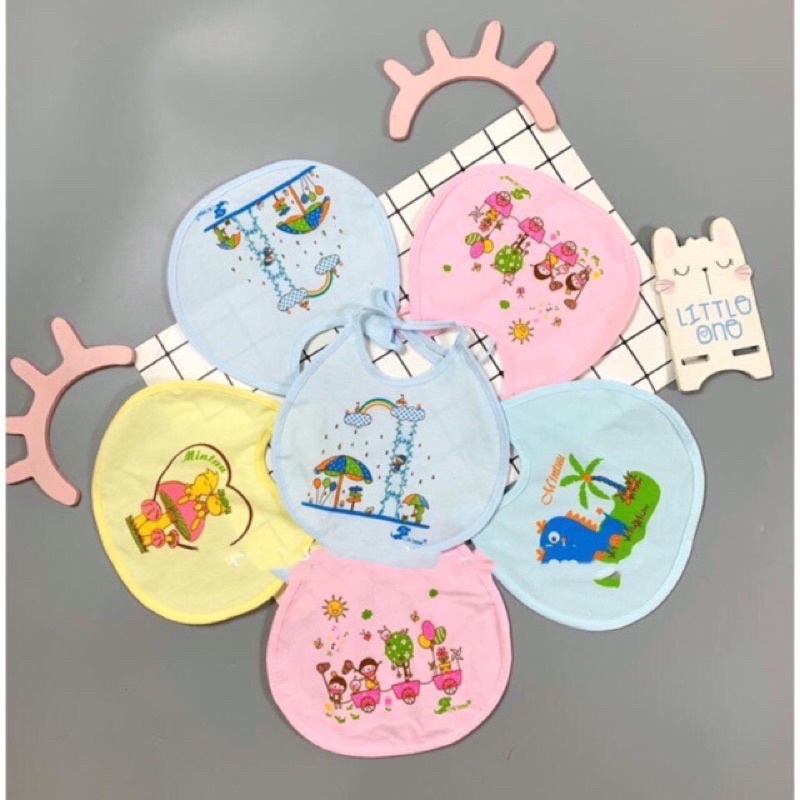 Yếm buộc dây Cotton 2 lớp