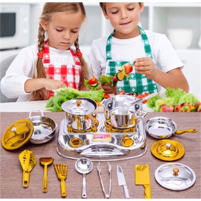 Vỉ Đồ Chơi Bếp Vàng Bạc