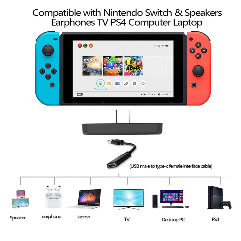 High Quality Bluetooth Audio Type-C Transmitter for Nintendo Switch Game Console