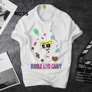 FREE SHIP ❤️ ÁO THUN  HOẠT HÌNH CARTOON SIÊU NHÂN NHÍ POWERPUFF  - BUBBLES UNISEX TAY NGẮN KHÔNG CỔ