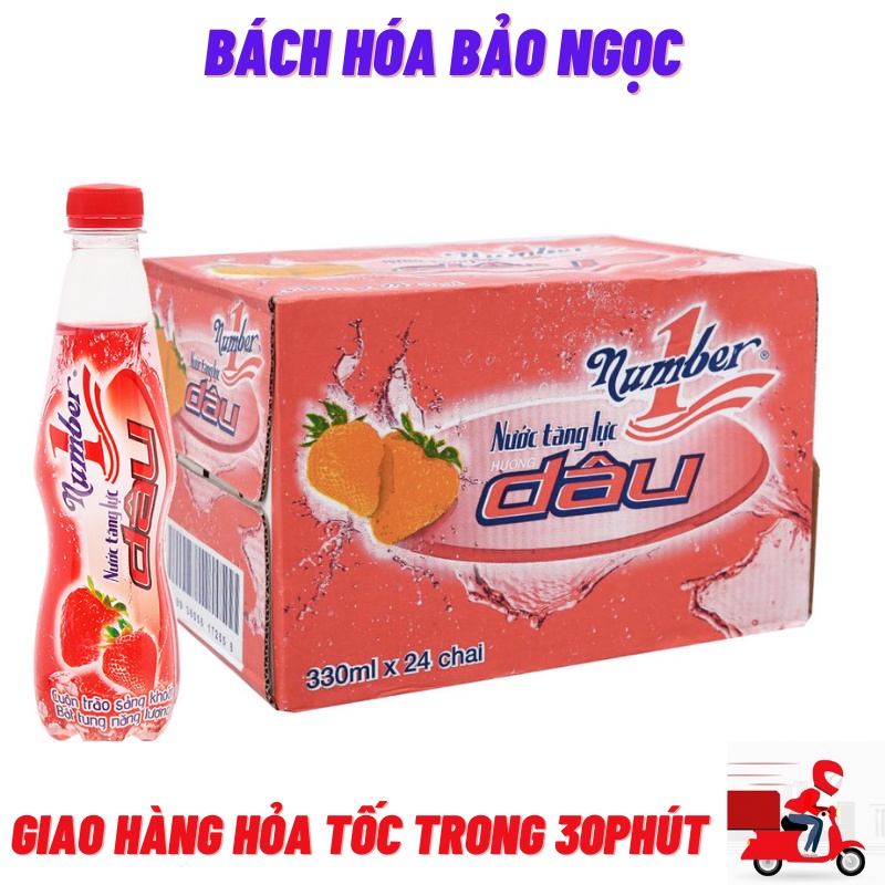 Thùng Tăng Lực Dâu Number One