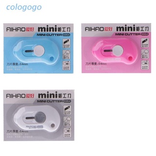 Dao Rọc Giấy Mini Màu Trơn Dễ Thương Tiện Dụng Cho Văn Phòng