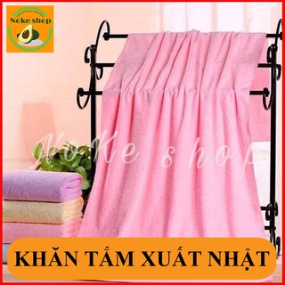 Khăn Tắm Xuất Nhật Khổ Lớn Siêu Mềm Mại Họa Tiết In Chìm 140x70cm (Nhiều Màu)