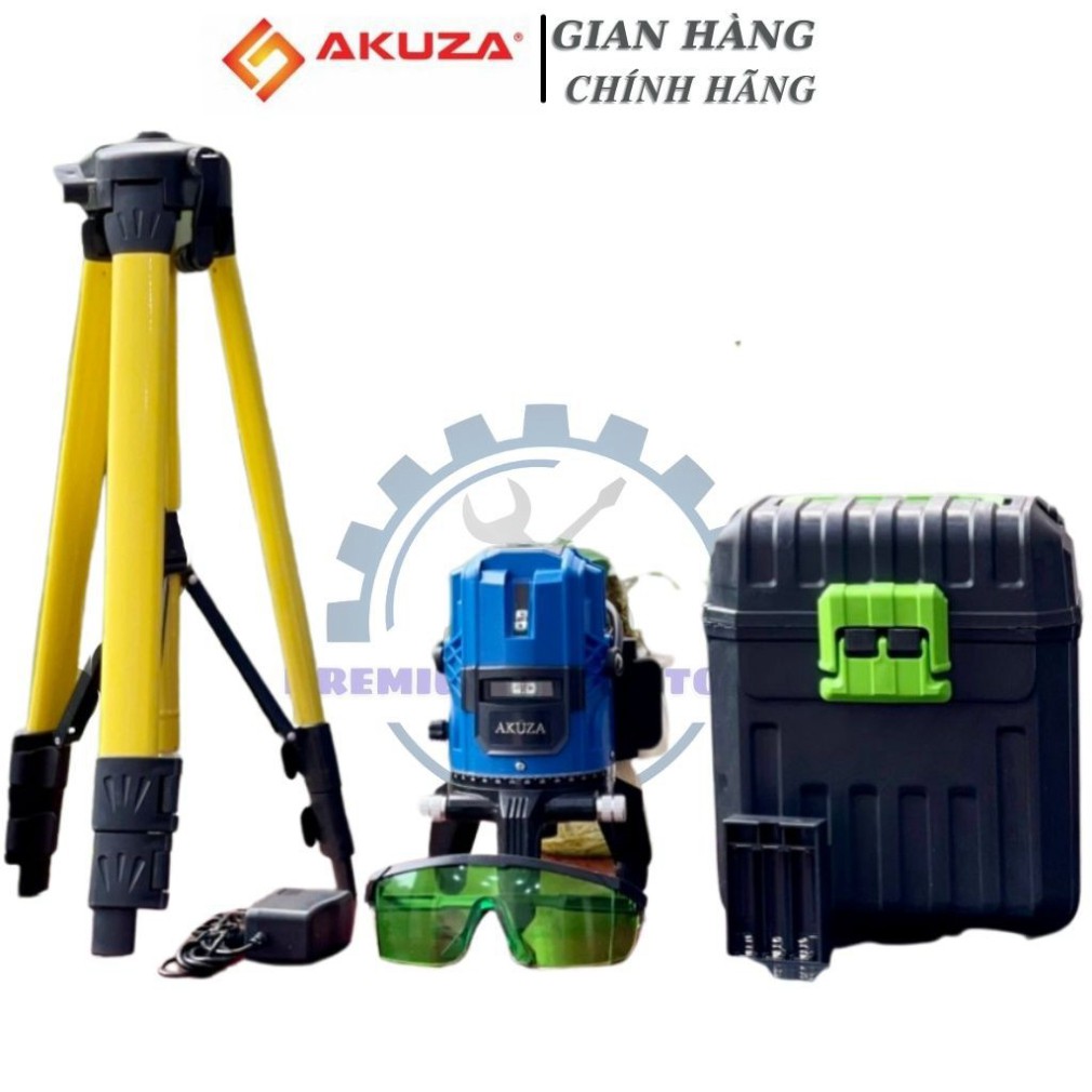 Máy cân bằng laze - Máy cân mực Akuza 5 tia xanh chính hãng CHính Hãng