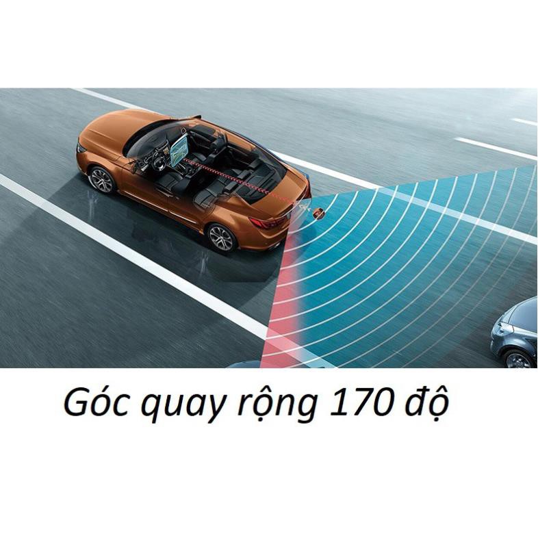 Camera lùi MẮT LỒI góc rộng HD 720p mạ bạc inox MỌI LOẠI MÀN AHD CCD chân cánh bướm