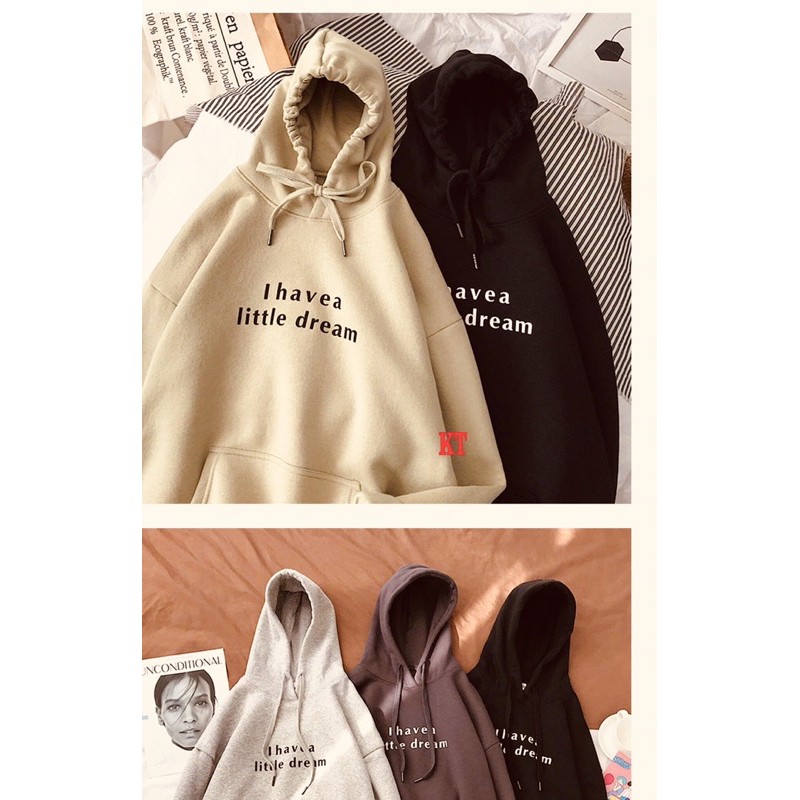 áo hoodie nỉ bông giá rẻ, áo hodie nỉ in chữ đơn giản dáng rộng unisex