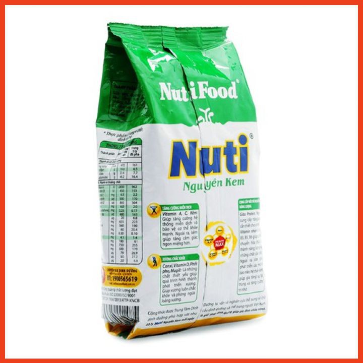 Sữa bột Nuti nguyên kem gói 400g (Nutifood)