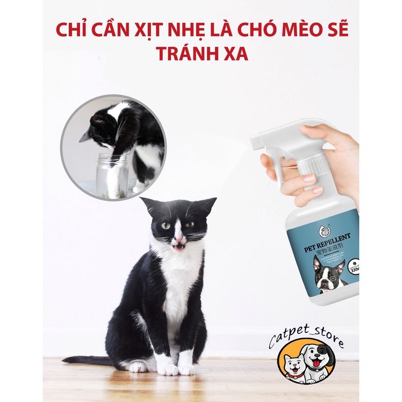 Xịt xua đuổi chó mèo,xịt xua đuổi thú cưng PET REPELLENT,ngăn chó mèo của bạn cắn phá đồ đạc, chó mèo tránh xa