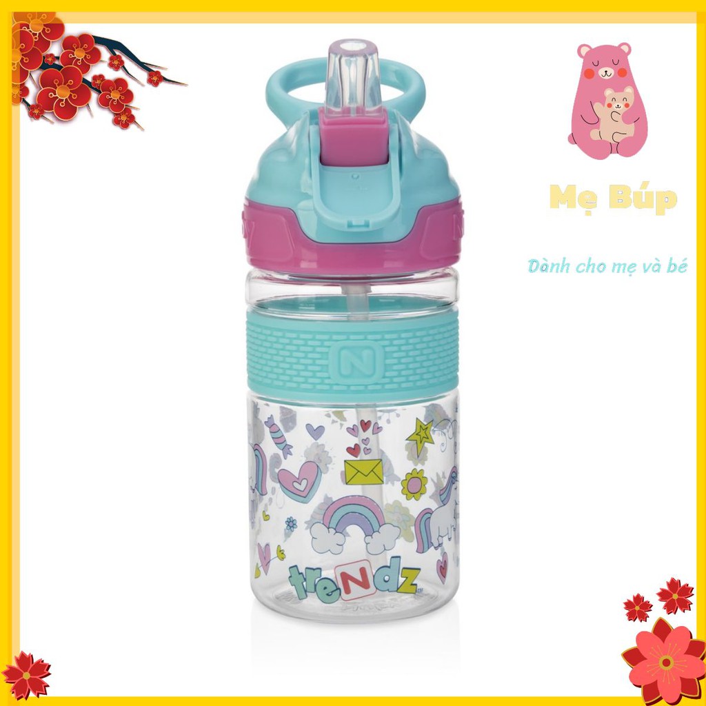 🍀🍀 Bình uống nước ống hút Nuby, có dung tích 360ml- nhựa Tritan 🍀🍀