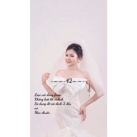 Nơ cài váy cưới đầm tiệc siêu xinh