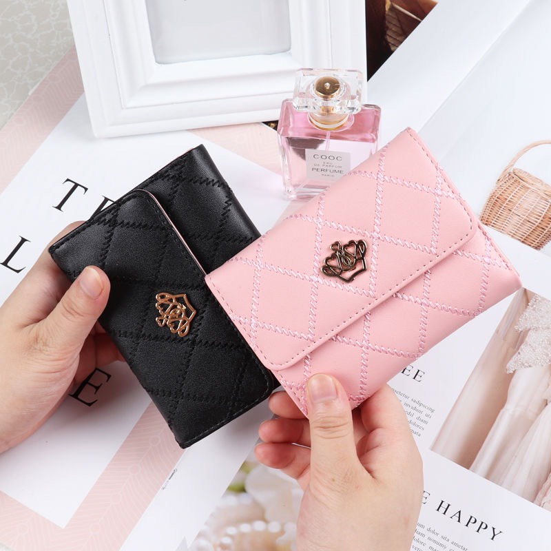 Ví nữ đẹp cầm tay mini ngắn nhỏ gọn bỏ túi nhiều ngăn nhỏ gọn thời trang cao cấp TAKASTORE VN49