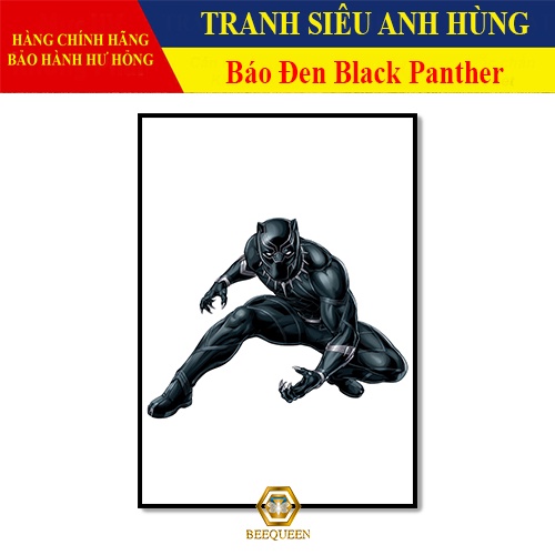 [MS26-51] Tranh Trang Trí Siêu Anh Hùng Báo Đen - Tranh Treo Tường Báo Đen